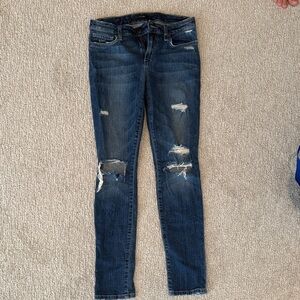Joe's Jeans Dark Blue Distressed Skinny Jeans